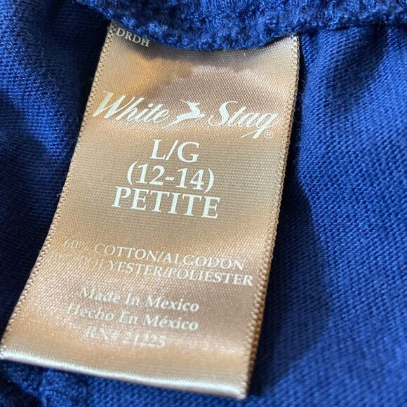 White Stag Royal Blue SweatPants Size L (12-14) Petite - Picture 9 of 9